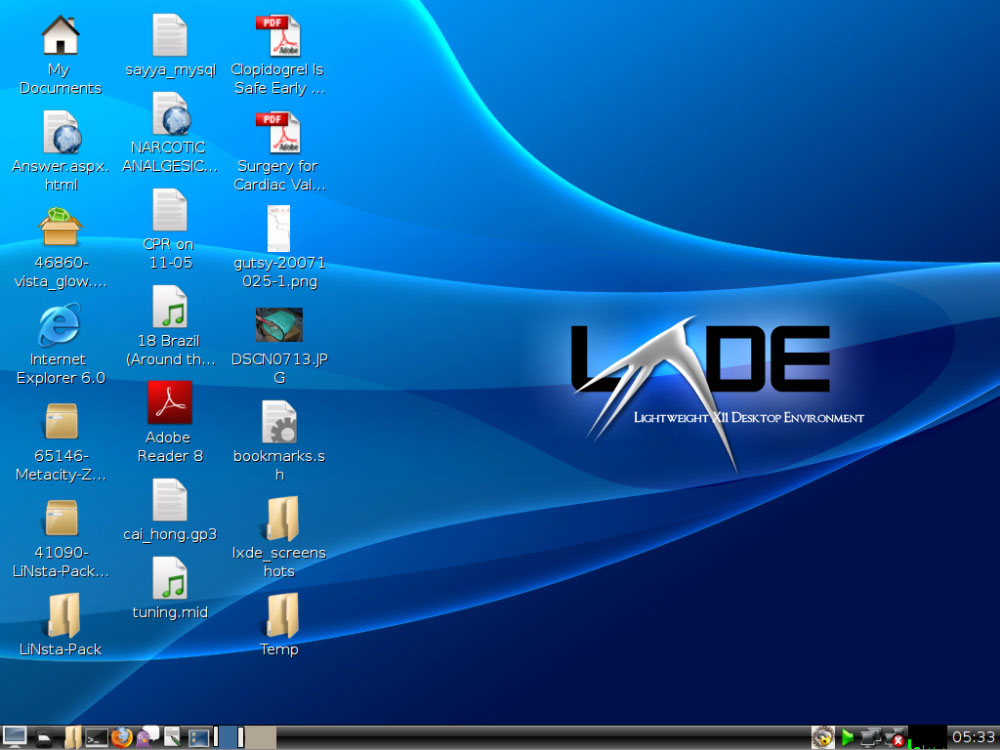 LXDE - Lightweight X11 Desktop Environment